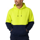 Hi Vis Polar Fleece Hoodie Safety Workwear Jumper Fleecy Jacket UPF 50+ - Yellow
