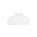 Ladies SKIVVY Womens Long Sleeve Plain Top Warm Turtleneck Cotton High Neck in White