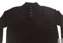 Mens Knit Jumper Pullover Sweater Knitted Casual Stretch Warm Winter  - Half Zip Burgundy 97 (KW14) - M