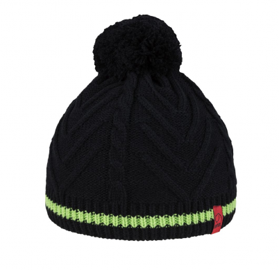 BRBL Dolomiti Merino Wool Blend Pull On BEANIE Warm Winter Hat Pom Knitted - L