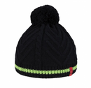 BRBL Dolomiti Merino Wool Blend Pull On BEANIE Warm Winter Hat Pom Knitted - L