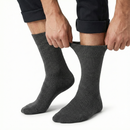 1x Pair COTTON Rich LOOSE TOP SOCKS Circulation Diabetic Comfort in Charcoal