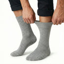 1x Pair COTTON Rich LOOSE TOP SOCKS Circulation Diabetic Comfort in Grey