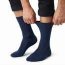 1x Pair COTTON Rich LOOSE TOP SOCKS Circulation Diabetic Comfort in Navy