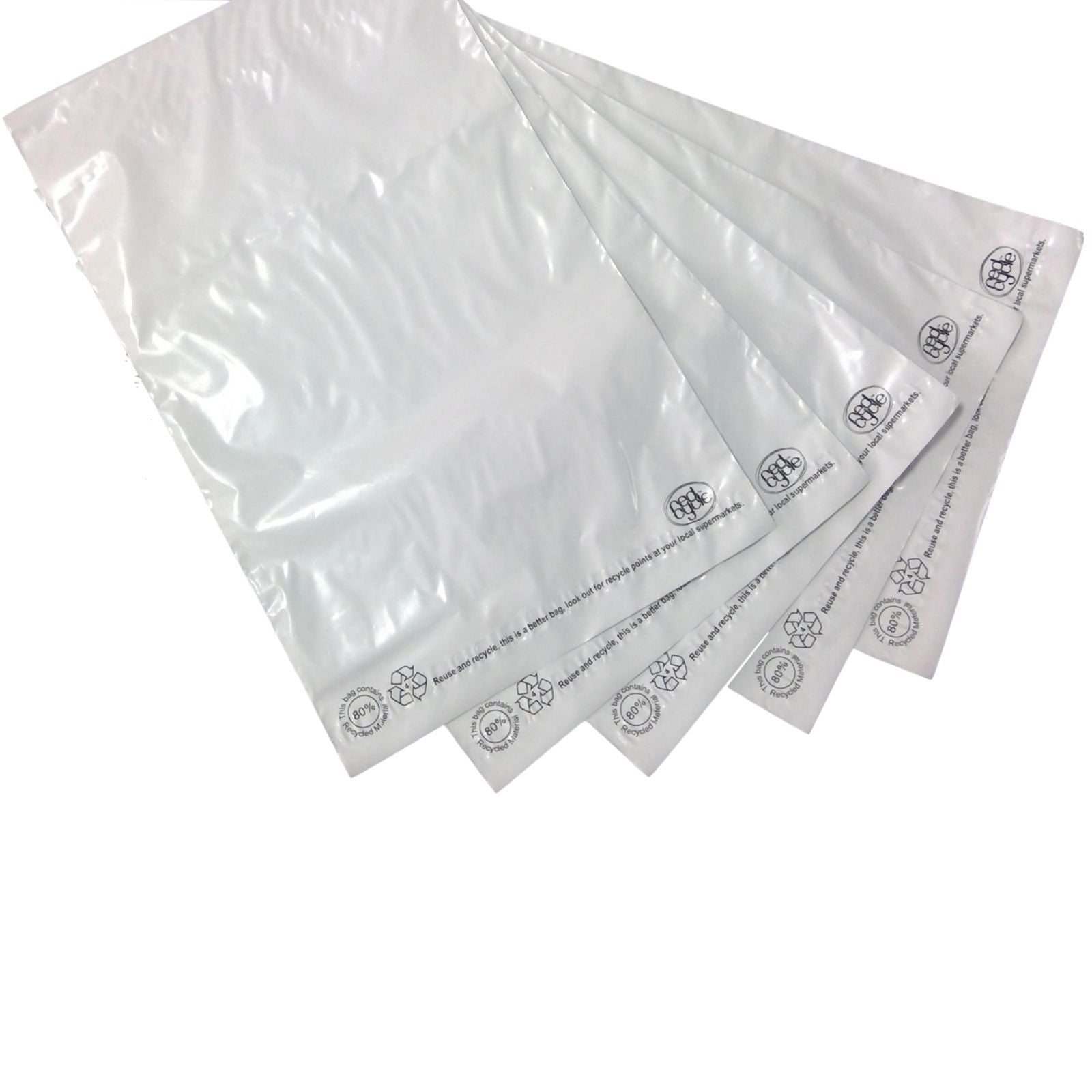 Enviro Recycled Courier Satchels Poly Mailer Bag Accredited Self Sealing Shipping - 5kg (510x435x50mm)