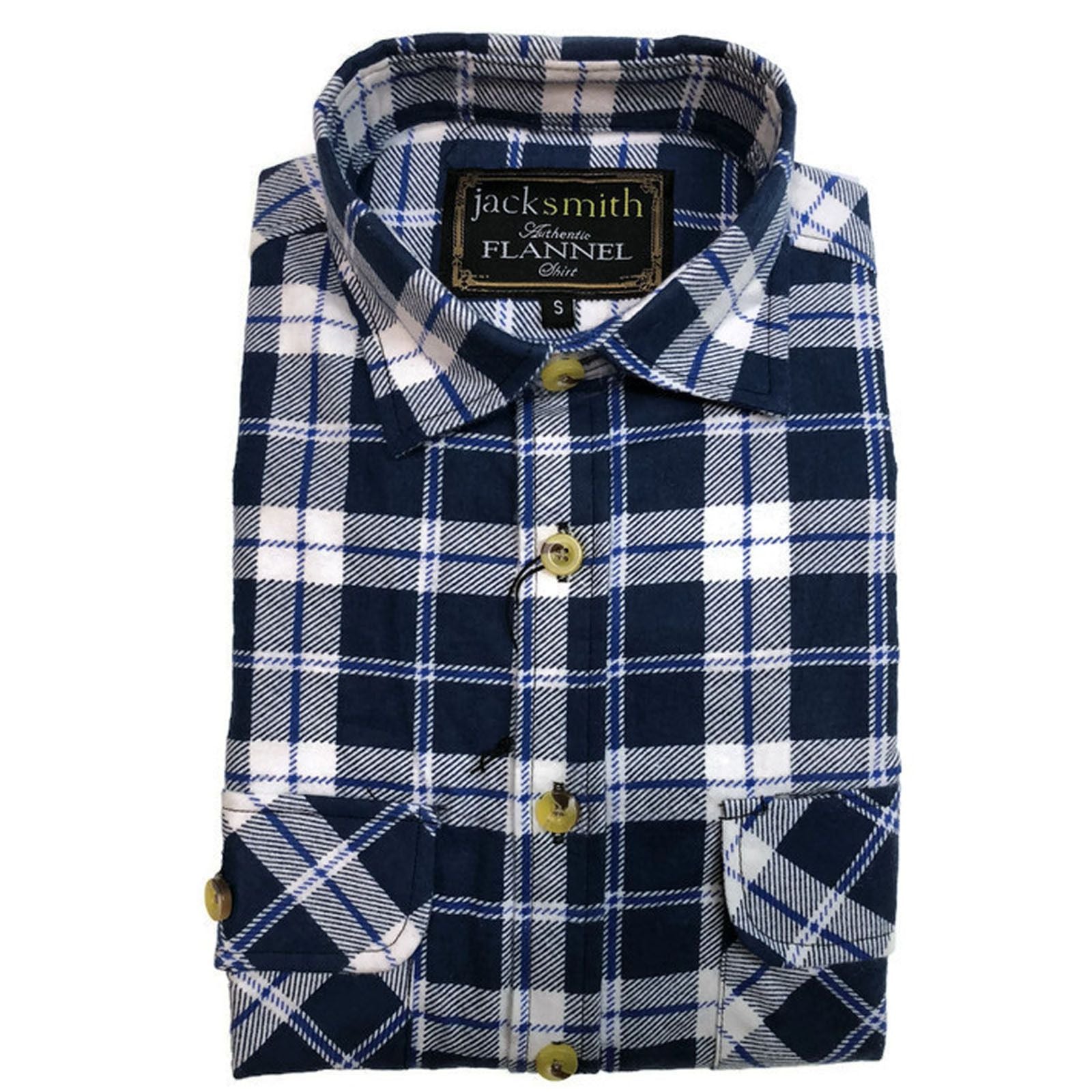Mens Half Placket Flannelette Long Sleeve Pullover Shirt 100% Cotton Check Authentic Flannel - Black/Purple