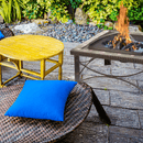 30" Square Slate Tile Fire Pit Outdoor Patio Heater Fireplace