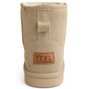 Jillaroo Womens UGG Boots Genuine Sheepskin Suede Leather Moccasins - Beige