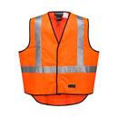 HUSKI Hi Vis Patrol Vest 3M Reflective Tape Safety Workwear High Visibility - Orange