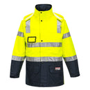 HUSKI Transit Hi Vis Waterproof Jacket Industrial Workwear Reflective UPF 50+