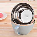 900ml Stainless Steel Instant Noodle Solid Bowl Korean Mi Goreng w Lid & Handle