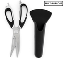 7 in 1 Multi Purpose Kitchen Super Scissors w/ Magnetic Case for Meat Nuts
