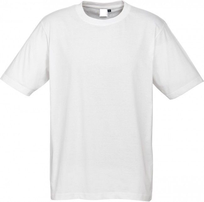 Mens Plain 100% Cotton T-Shirt Basic Blank Casual Short Sleeve Tee Top in White