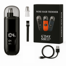 Handheld Portable Nose Hair Trimmer Rechargeable USB-C Clipper Shaver in Black