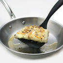 32cm Nylon Slotted Non-Stick Serving Spatula Cooking Tool Utensil in Black