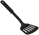 6x 32cm Nylon Slotted Non-Stick Spatula Cooking Tool Utensil in Black