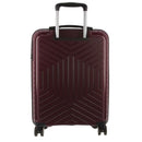 Pierre Cardin x Milleni 3-Piece Hardshell Super Light Luggage Bags Travel Suitcase - Burgundy/White