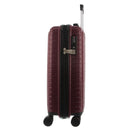 Pierre Cardin x Milleni 3-Piece Hardshell Super Light Luggage Bags Travel Suitcase - Burgundy/White
