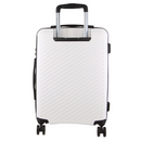 Pierre Cardin x Milleni 3-Piece Hardshell Super Light Luggage Bags Travel Suitcase - Burgundy/White