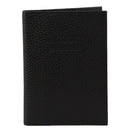 Pierre Cardin Slim Leather Passport Travel Wallet Holder RFID Case Cover - Black