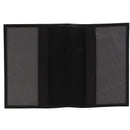 Pierre Cardin Slim Leather Passport Travel Wallet Holder RFID Case Cover - Black