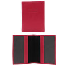 Pierre Cardin Slim Leather Passport Travel Wallet Holder RFID Case Cover - Fuschia