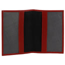 Pierre Cardin Slim Leather Passport Travel Wallet Holder RFID Case Cover - Red