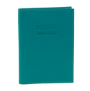 Pierre Cardin Slim Leather Passport Travel Wallet Holder RFID Case Cover - Turquoise