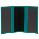 Pierre Cardin Slim Leather Passport Travel Wallet Holder RFID Case Cover - Turquoise