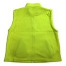 PLAIN HI VIS Polar Fleece Vest Full Zip Safety Workwear High Visibility Fleecy - Fluro Yellow - XL