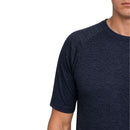 Mens Merino Wool Blend Thermal Top Short Sleeve Base Layer Warm - Black