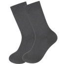Merino Wool Mens Thermal Diabetic Socks Loose Top Circulation 1 Pair - Grey