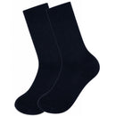 Merino Wool Mens Thermal Diabetic Socks Loose Top Circulation 1 Pair - Navy