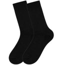 Merino Wool Mens Thermal Diabetic Socks Loose Top Circulation 1 Pair - Black