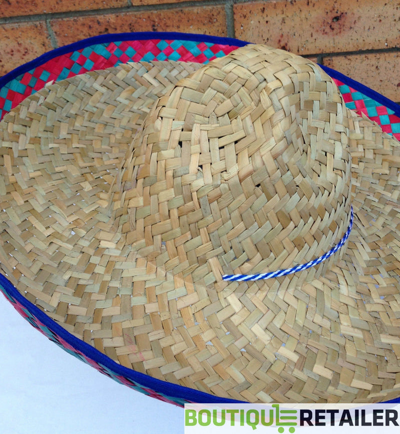 Mexican SOMBRERO Fancy Dress Straw Party Costume Hat Cap Spanish