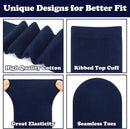 6x Pairs School Uniform Knee High Socks Cotton Rich Girls Boys Kids Bulk - Navy - 2-8 (10-12 Years Old)