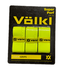 Volkl Super Perf Over Grip Neon Yellow Overgrip Tennis Squash Badminton - 3 Pack