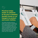Orphea 2pcs Clothes Protector Flower Scented Natural Diffuser for Closet Wardrobe Hangers
