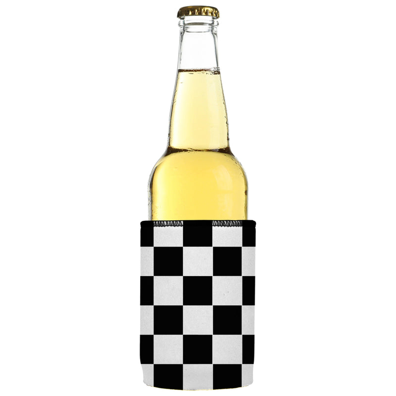 Large Checkerboard Stubby Cooler 2-Pack - Standard