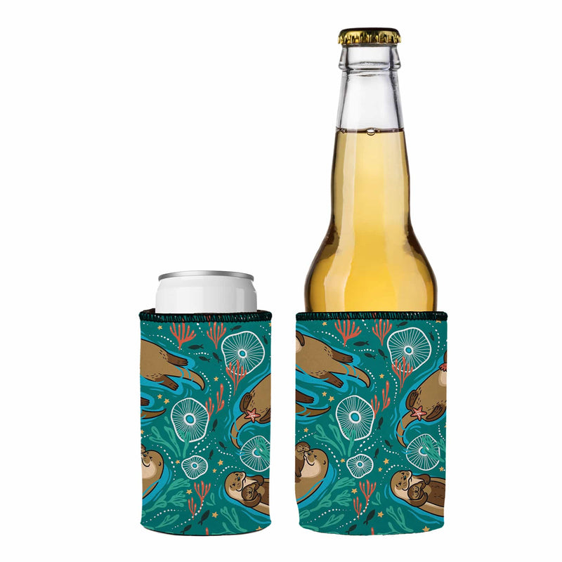 Sea Otters Chillin Stubby Cooler 2-Pack - Standard