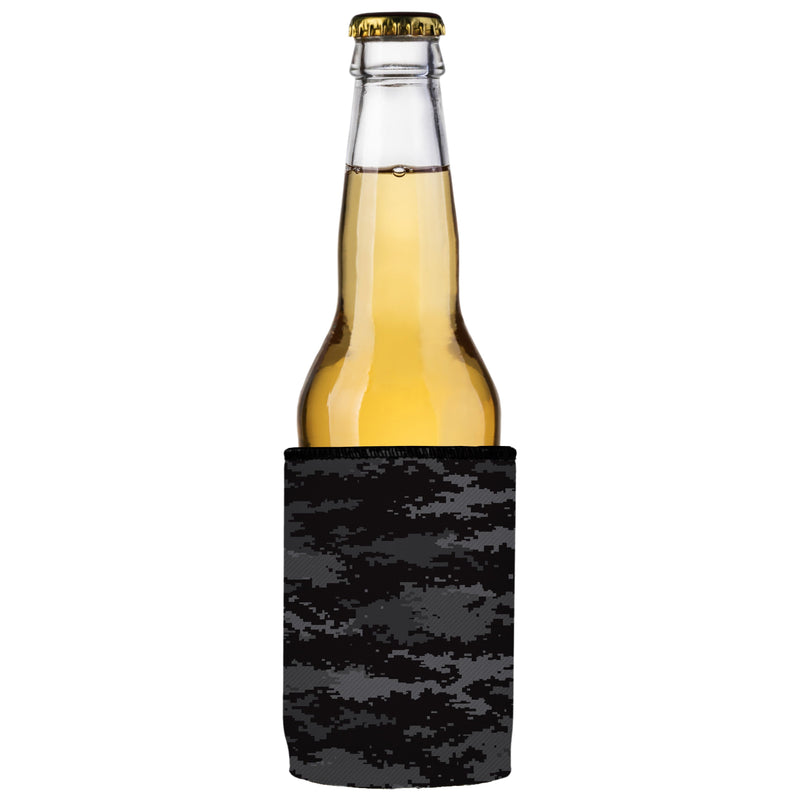 Digital Pixel Black Camo Stubby Cooler 2-Pack - Standard