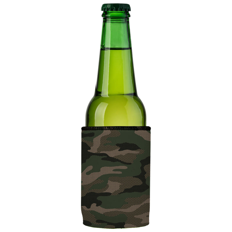 Green Camo Dot Pattern Stubby Cooler 2-Pack - Standard
