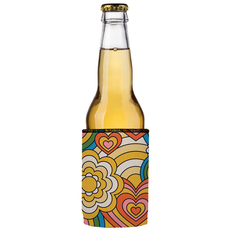 60s Hearts Stubby Cooler - Standard