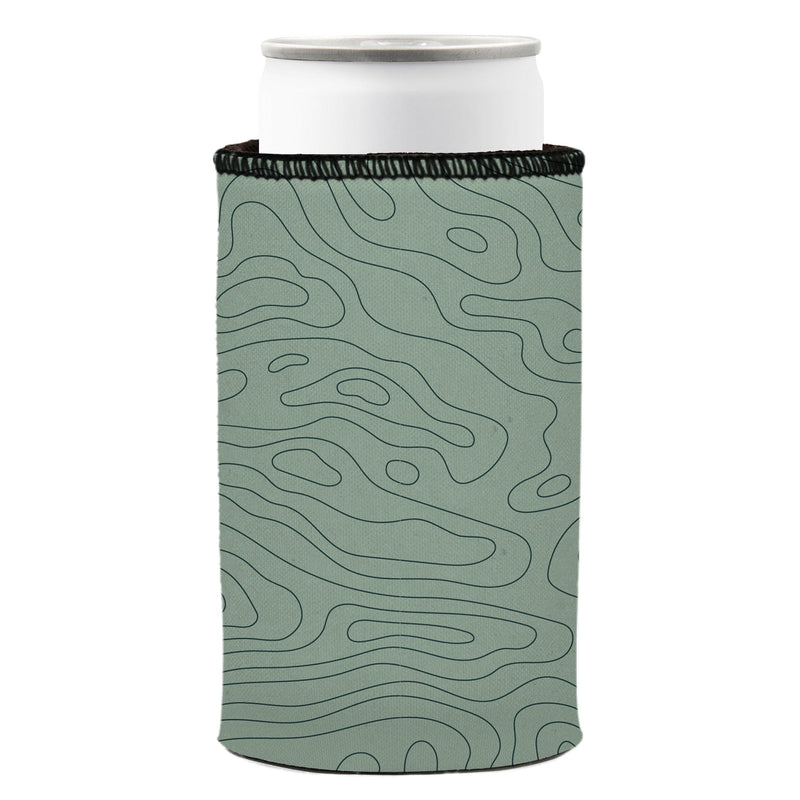 Topographic Map Stubby Cooler 2-Pack - Standard
