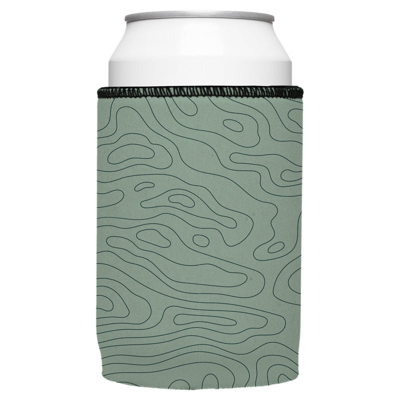 Topographic Map Stubby Cooler 2-Pack - Standard