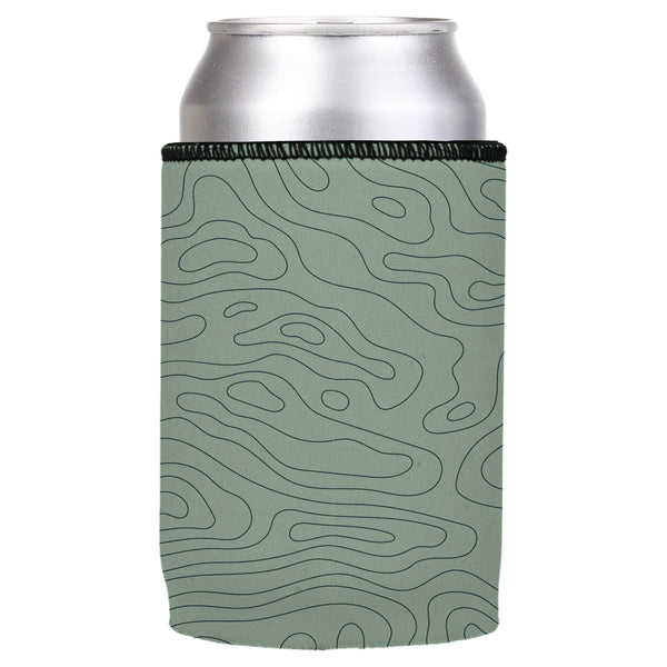 Topographic Map Stubby Cooler - Standard
