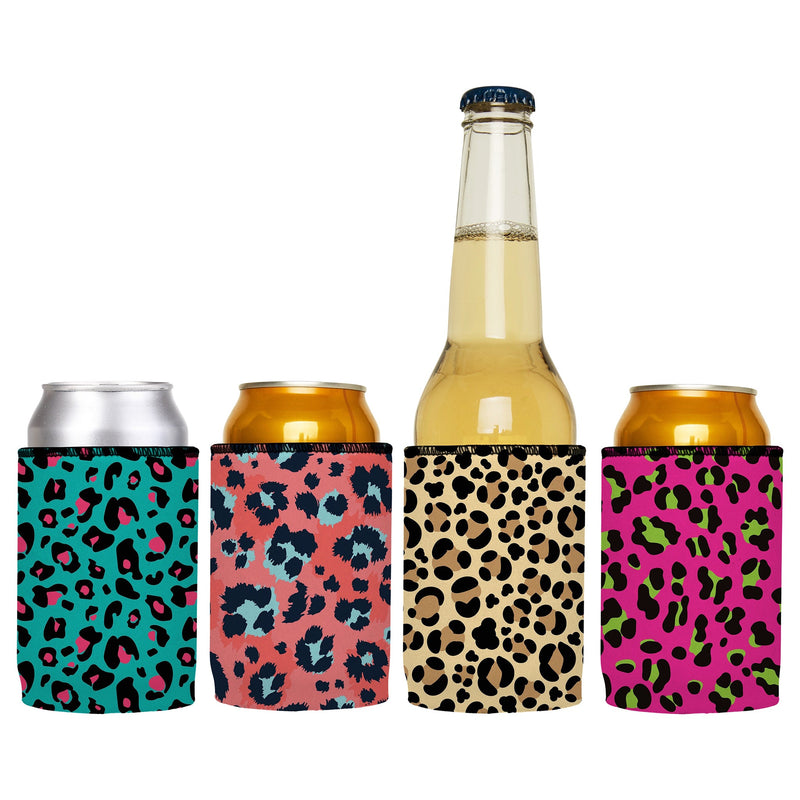 Animal Print Stubby Cooler 4-Pack - Standard