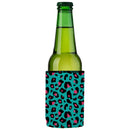 Teal Leopard Pattern Stubby Cooler 2-Pack - Standard