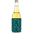 Teal Leopard Pattern Stubby Cooler 2-Pack - Standard