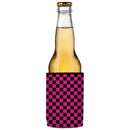 Pink Checkerboard Stubby Cooler 2-Pack - Standard